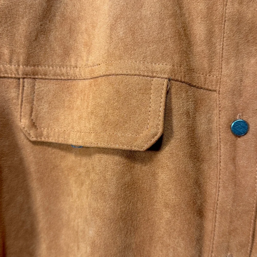 CJ Banks Rust Button-Down Shirt - Picture 6 of 12